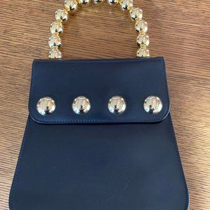ESCADA Black Leather Evening Bag